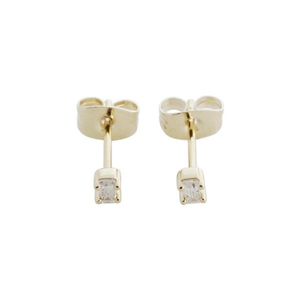 Crystal Baguette Studs