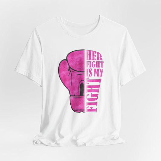 Empowering Fight Tee, Unisex Jersey Short Sleeve Tee, Supportive T-Shirt, Cancer Awareness Shirt, Inspirational Gift