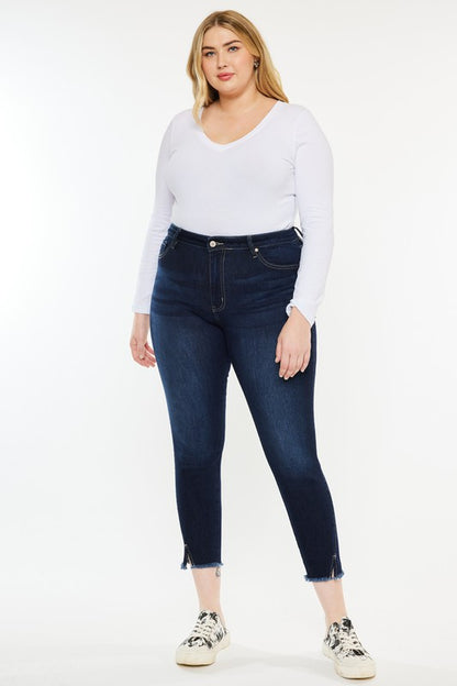 Plus High Rise Ankle Skinny Jeans KanCan