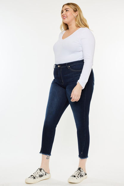 Plus High Rise Ankle Skinny Jeans KanCan