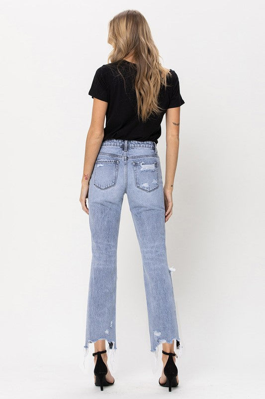 Super High Rise 90's Straight Crop Jeans