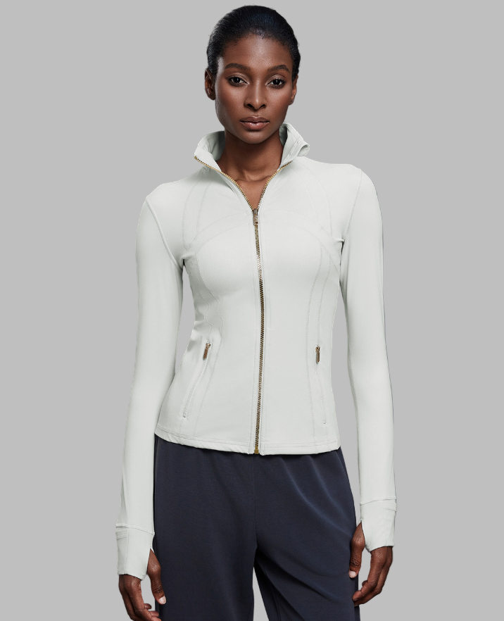 Stand Collar Zipper Yoga Running Sports Jacket