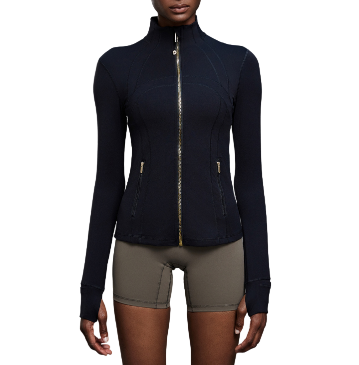 Stand Collar Zipper Yoga Running Sports Jacket