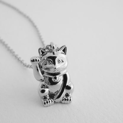 Lucky Cat Charm Necklace