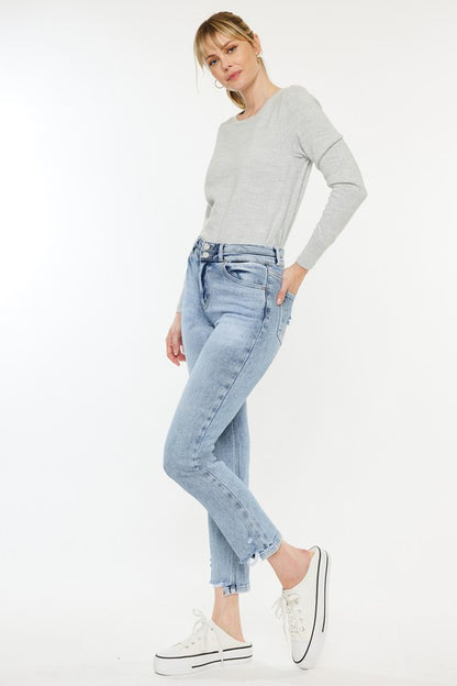 High Rise Slim Straight Jeans KanCan