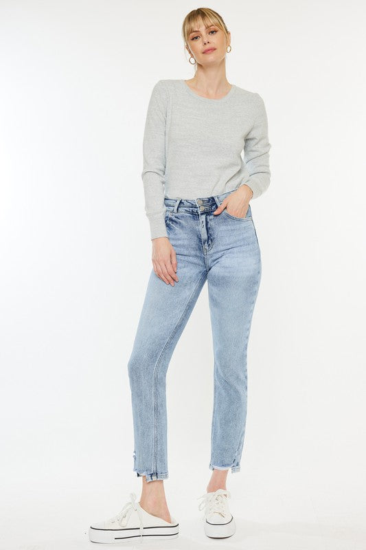 High Rise Slim Straight Jeans KanCan