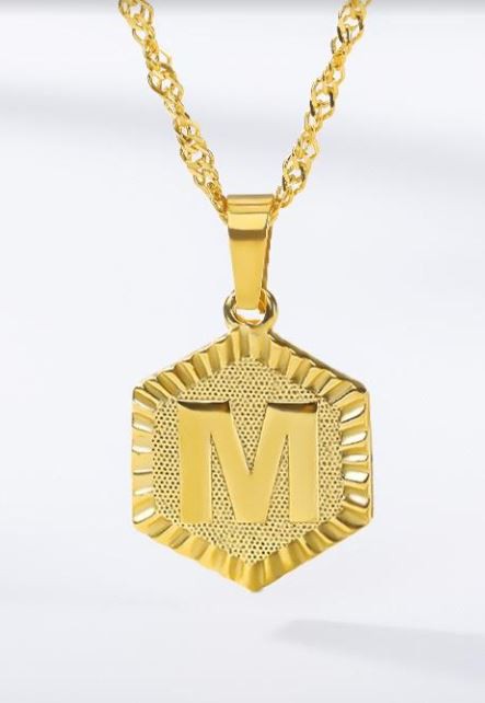 Kira Initial Medallion Necklace - 18K Gold Charm for Every Mood