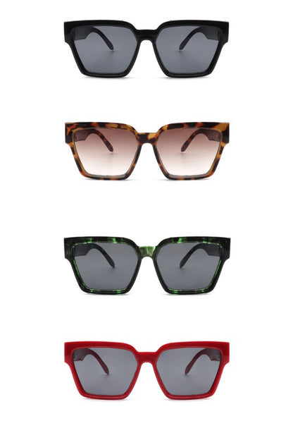 Square Retro Vintage Designer Fashion Sunglasses