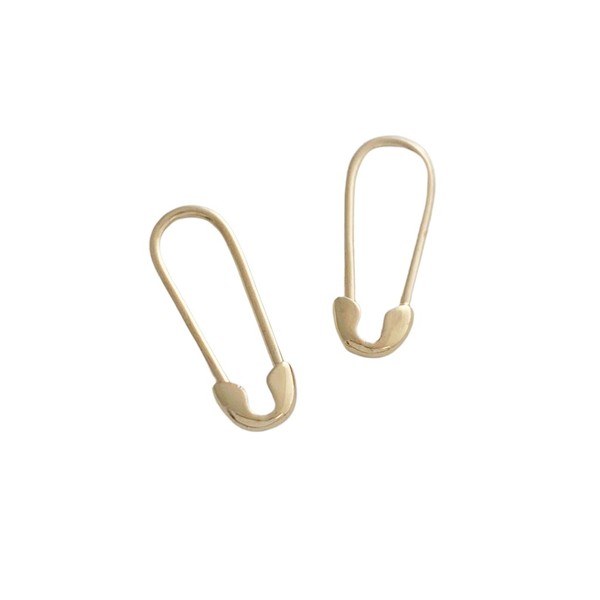 Mini Safety Pin Hoops