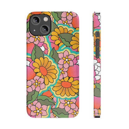 Vintage Petals iPhone Case, iPhone 13-15