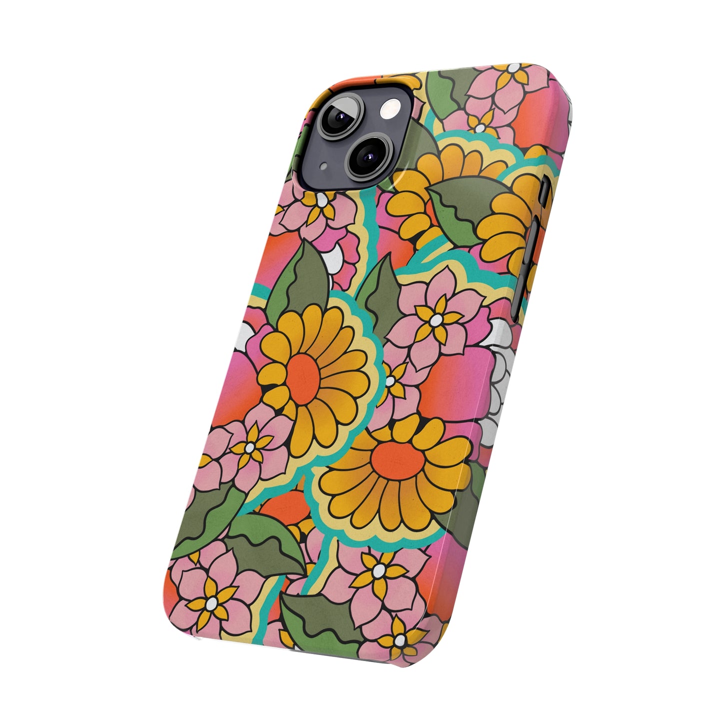 Vintage Petals iPhone Case, iPhone 13-15