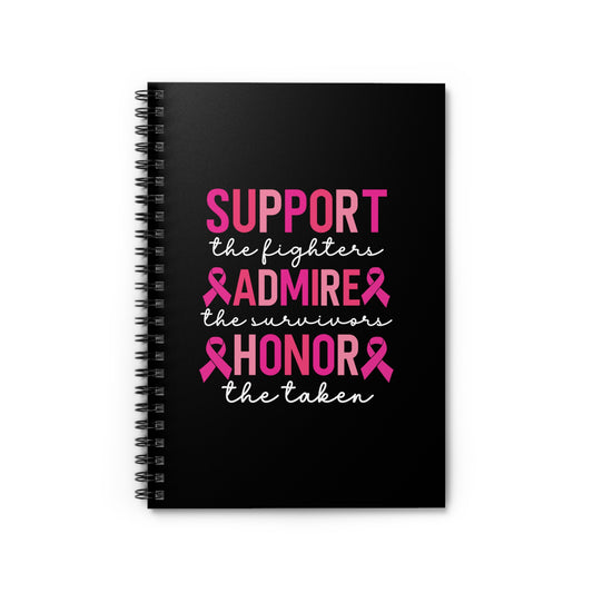 Inspirational Spiral Notebook - Breast Cancer Awareness, Gift for Survivors, Supportive Journal, Empowerment Notebook, Perfect for [...]