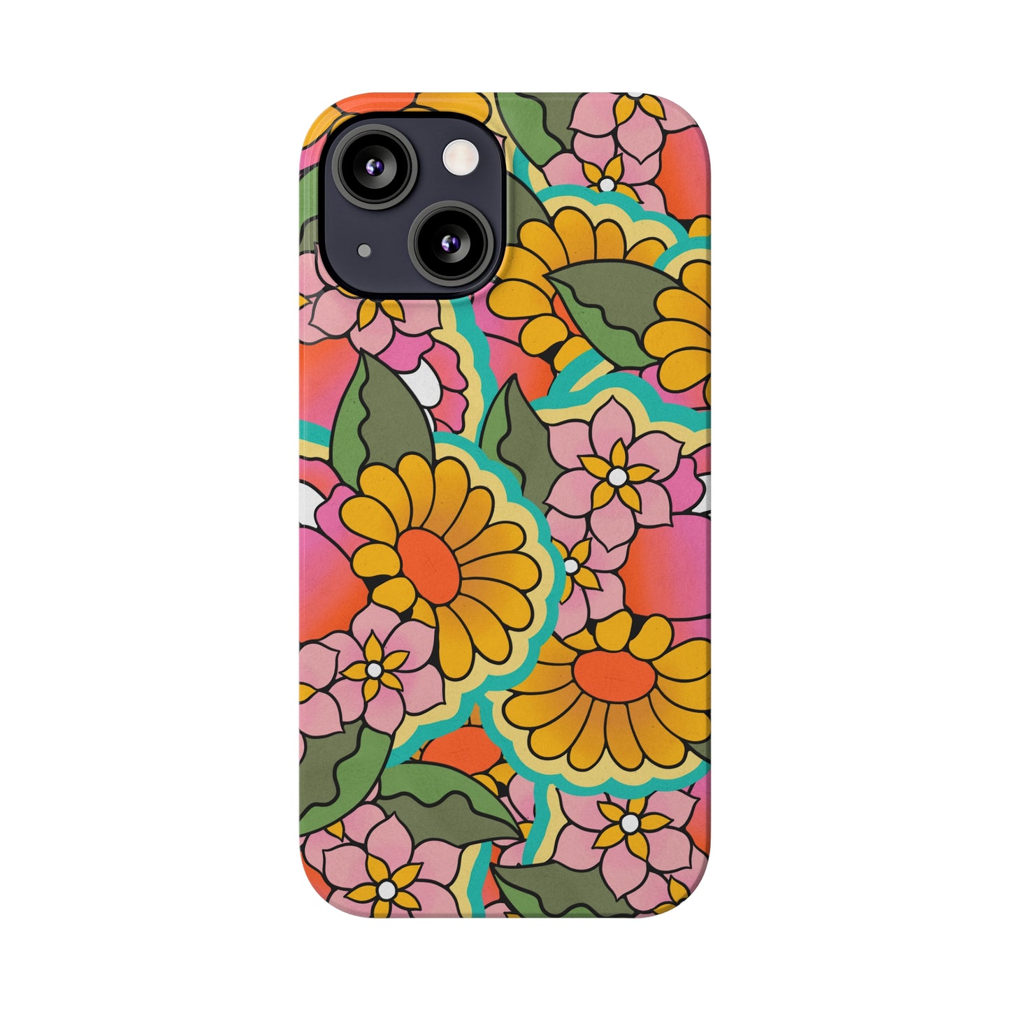 Vintage Petals iPhone Case, iPhone 13-15