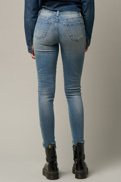 Mid-Rise Ankle Skinny Jeans