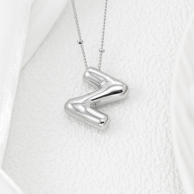 Bubble Letter Pendant Necklace – Pop Your Style!