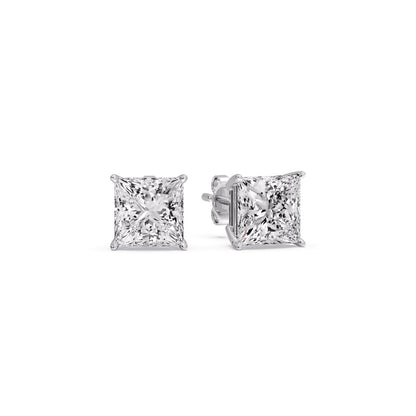 Princess Cut Diamond Stud Earring