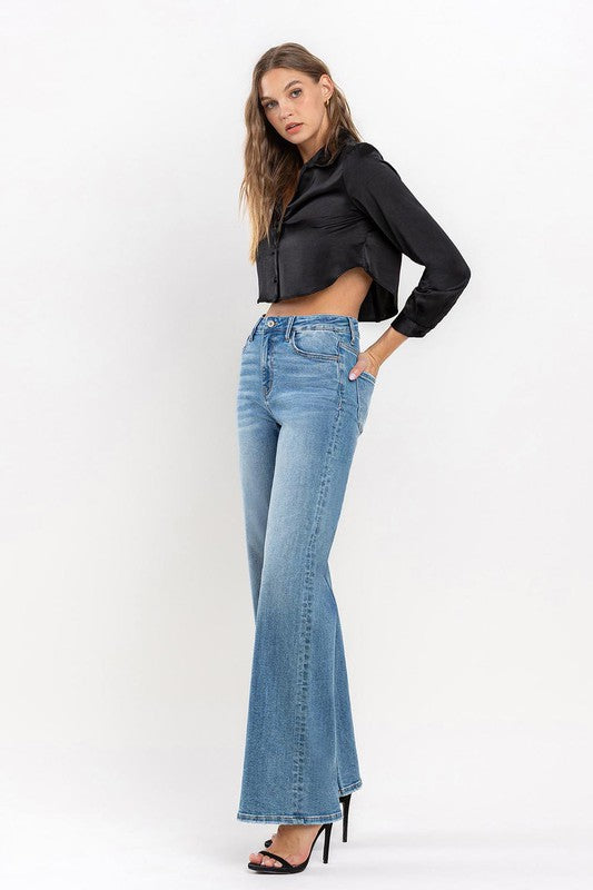 High Rise Wide Leg Jeans VERVET by Flying Monkey