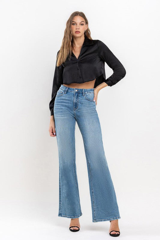 High Rise Wide Leg Jeans VERVET by Flying Monkey