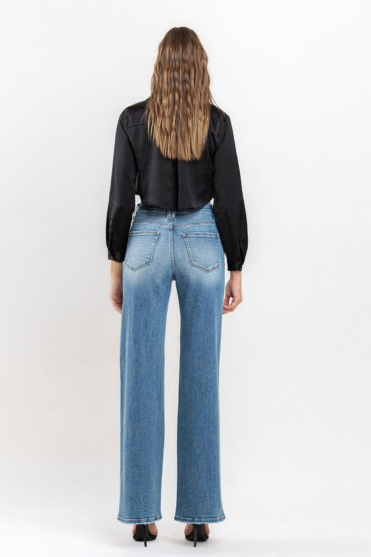 High Rise Wide Leg Jeans VERVET by Flying Monkey