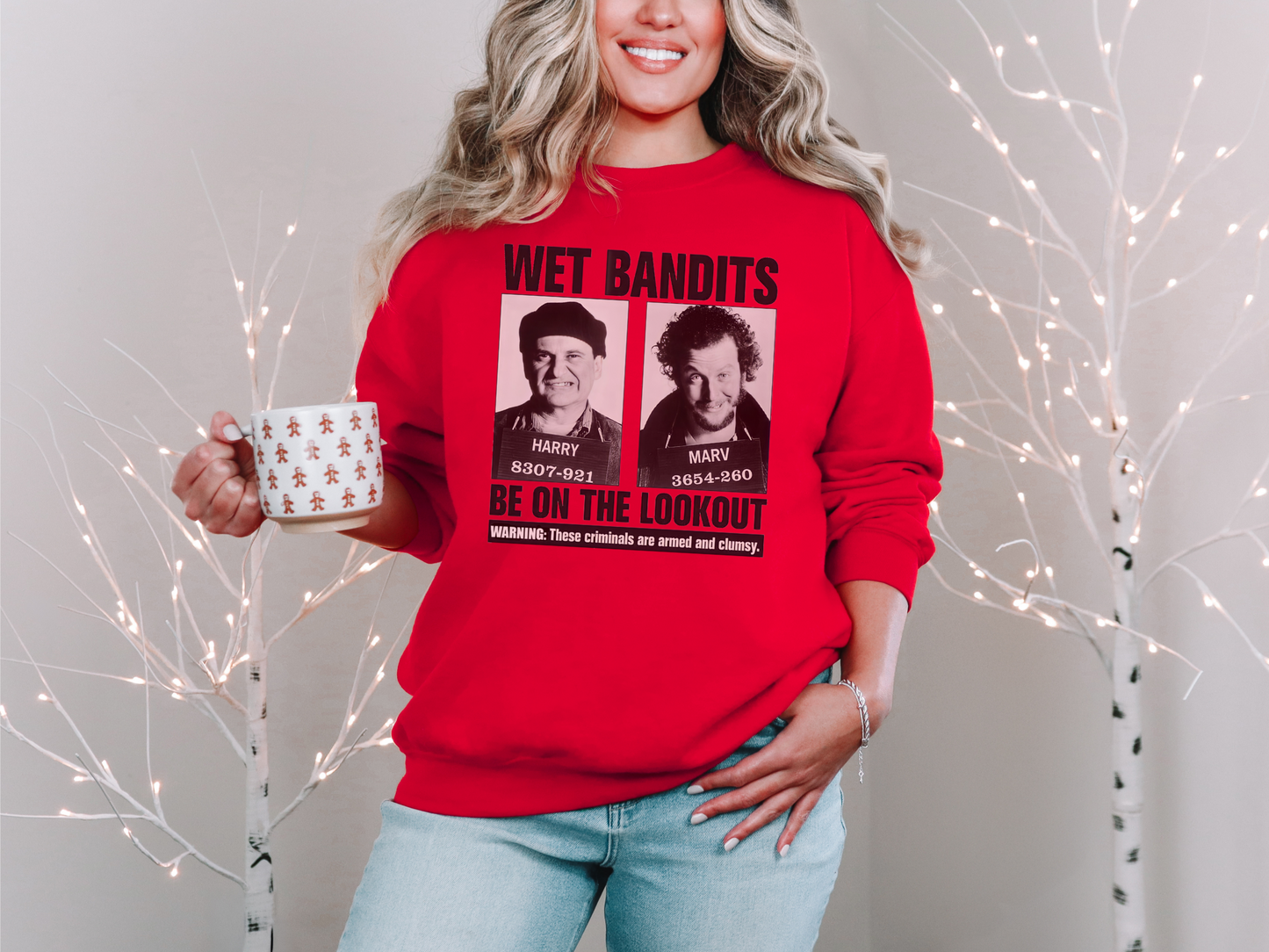 Wet Bandits Holiday Heist: Home Alone Christmas Sweatshirt