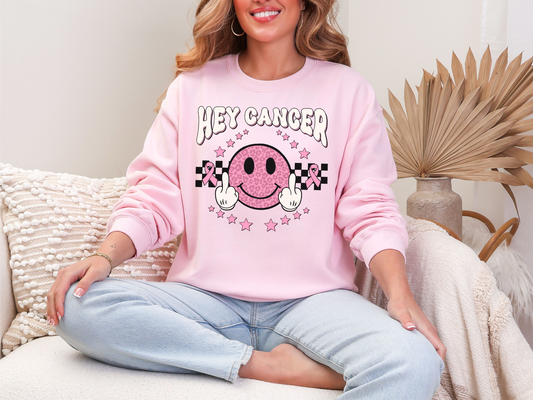 Cancer Awareness Crewneck Sweatshirt, Comfort Gift, Support Apparel, Unisex Style, Survivor Hoodie