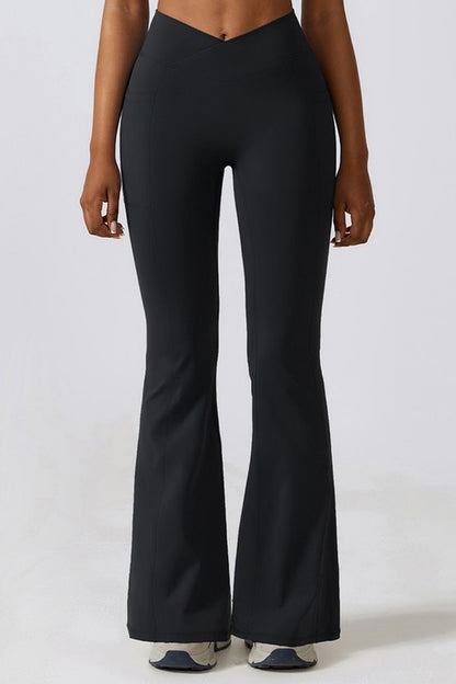 Casual buttock lift yoga flared pants