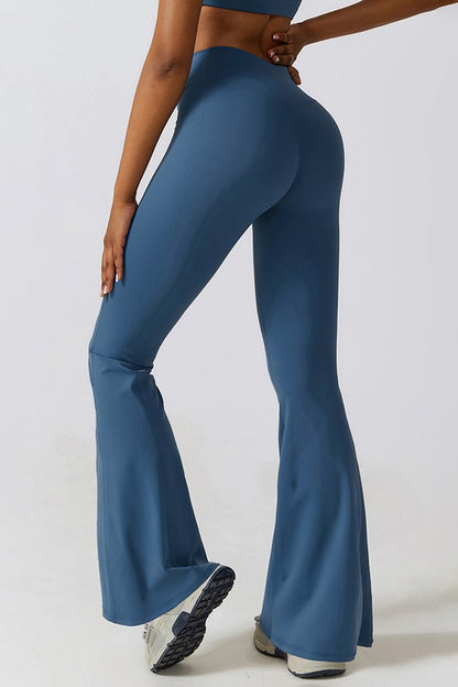 Casual buttock lift yoga flared pants