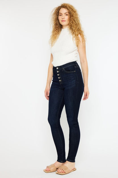 Curvy Fit High Rise Super Skinny Jeans KanCan