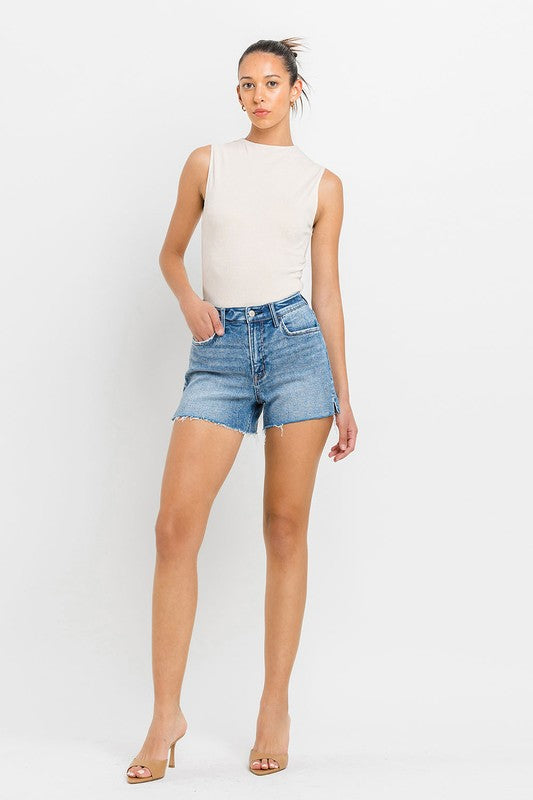 High Rise Side Slit A Line Shorts VERVET by Flying Monkey