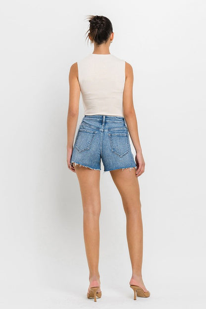 High Rise Side Slit A Line Shorts VERVET by Flying Monkey