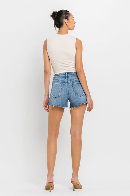 High Rise Side Slit A Line Shorts VERVET by Flying Monkey