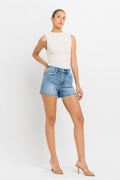 High Rise Side Slit A Line Shorts VERVET by Flying Monkey