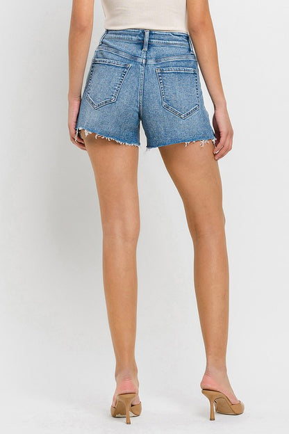 High Rise Side Slit A Line Shorts VERVET by Flying Monkey