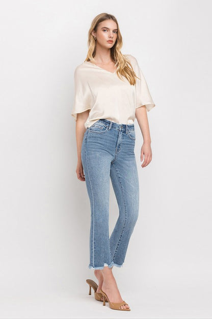 High Rise Crop Flare Jeans VERVET by Flying Monkey