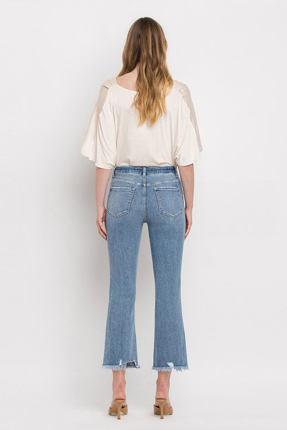 High Rise Crop Flare Jeans VERVET by Flying Monkey