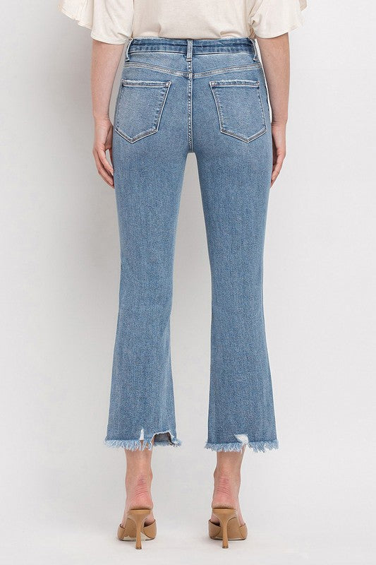 High Rise Crop Flare Jeans VERVET by Flying Monkey