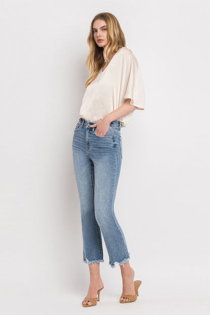 High Rise Crop Flare Jeans VERVET by Flying Monkey