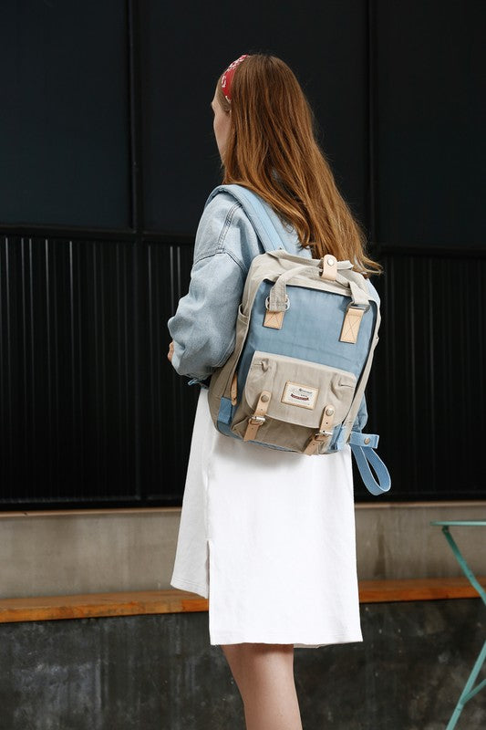 ✨ Stylish 14.9" Multi-Color Vintage Waterproof Backpack – Your Everyday Companion! ✨