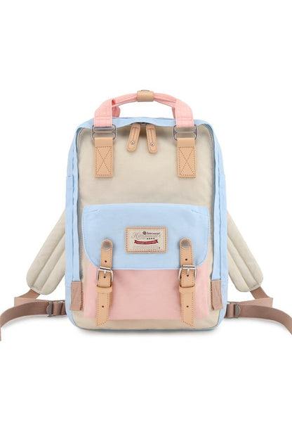 ✨ Stylish 14.9" Multi-Color Vintage Waterproof Backpack – Your Everyday Companion! ✨