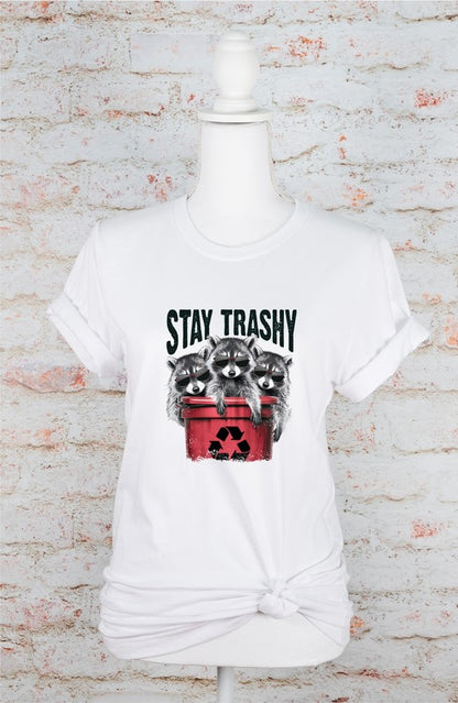 Stay Trashy Raccoon Softstyle Tee