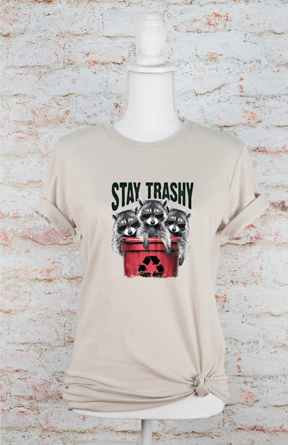 Stay Trashy Raccoon Softstyle Tee