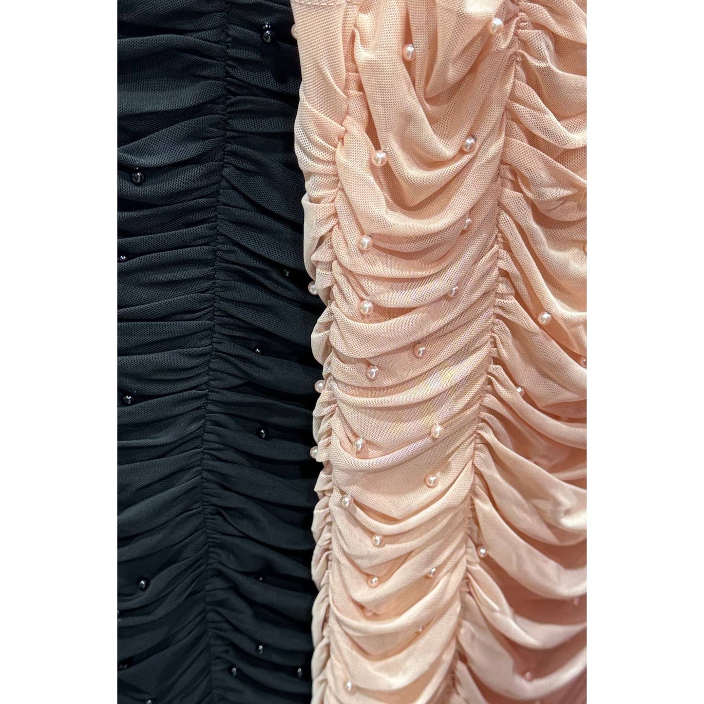 Pearlfection in Blush Plus Size Bodycon Mini Dress