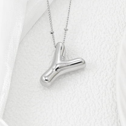 Bubble Letter Pendant Necklace – Pop Your Style!