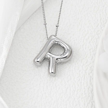 Bubble Letter Pendant Necklace – Pop Your Style!