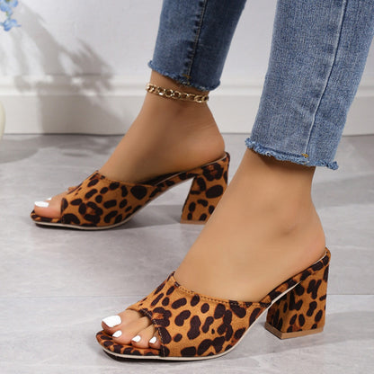 Wild Stride Leopard Block Heels - The Bold Choice