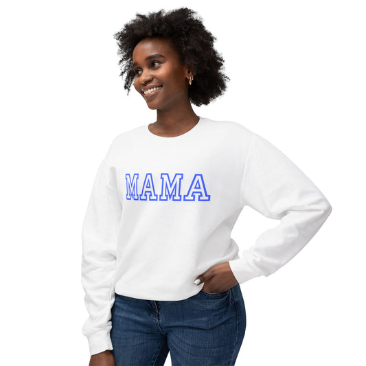 Mama Crewneck Sweatshirt — Classic Varsity Mom Pullover