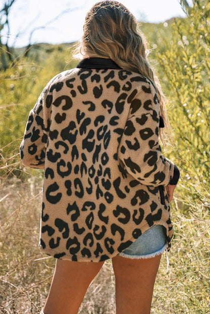 Wild Side Cozy Leopard Jacket