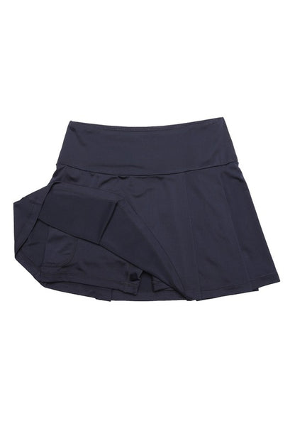 Pleated Tennis Skirt with Built-in Shorts