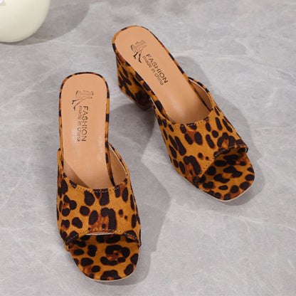 Wild Stride Leopard Block Heels - The Bold Choice