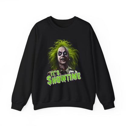Spook-tacular Beetlejuice Graphic Sweatshirt Perfect for Halloween & Beyond